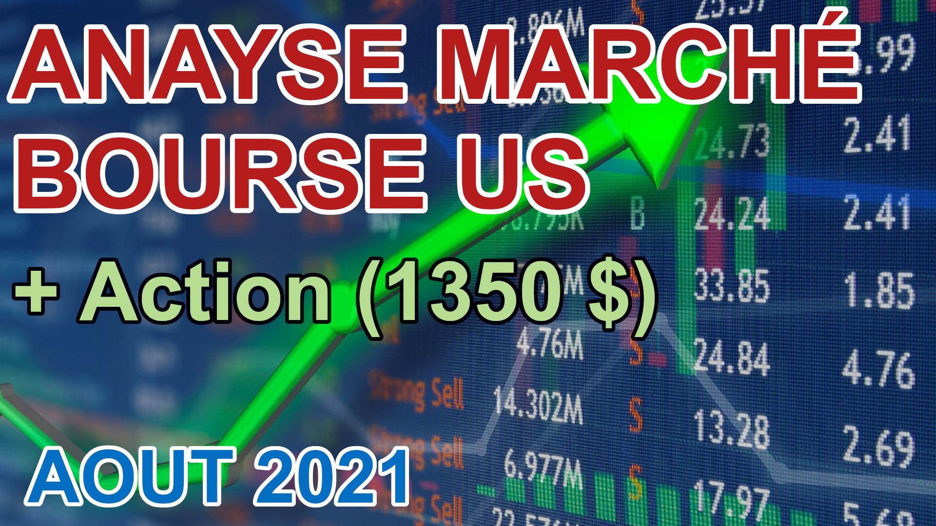 Lire la suite à propos de l’article Analyse bourse USA + Achat d&rsquo;une Action (Août 2021)